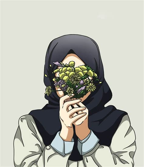 Wallpaper aesthetic girl hijab blur kartun  165 Images